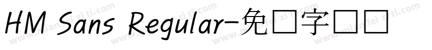 HM Sans Regular字体转换